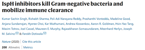 Nature：无惧细菌耐药性的新型抗生素降生了！